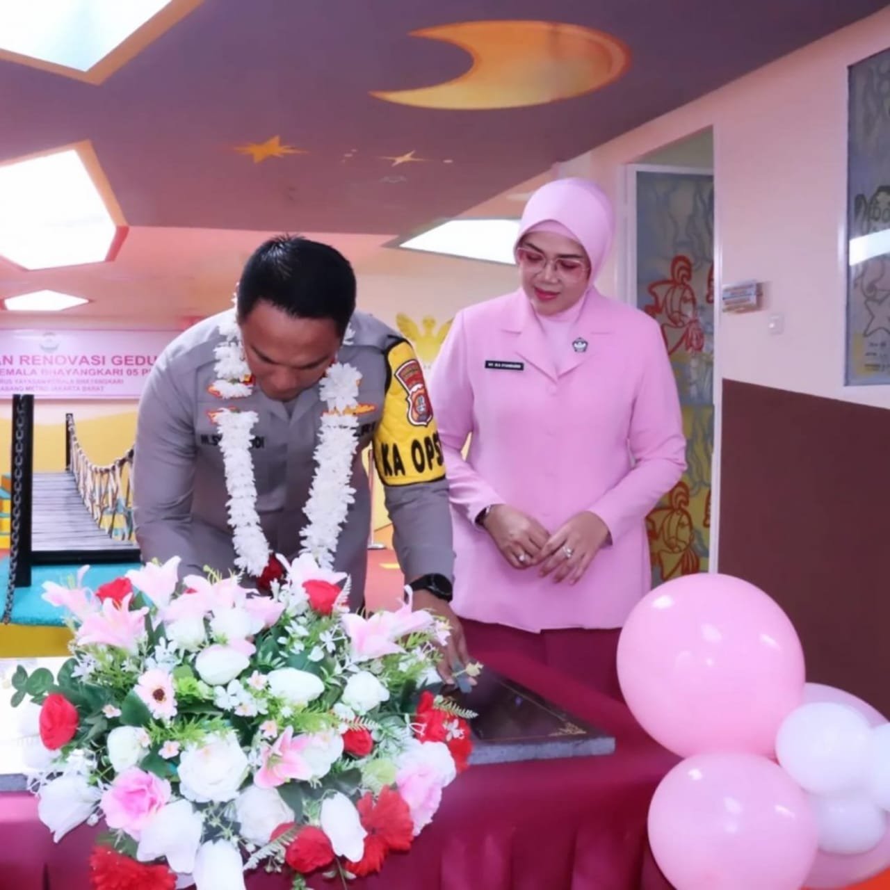 Gambar Kapolres Metro Jakarta Barat Meresmikan Renovasi TK Kemala Bhayangkari 05