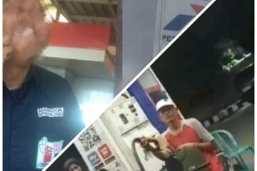 SPBU Medan jual pertalite subsidi pakai jerigen.