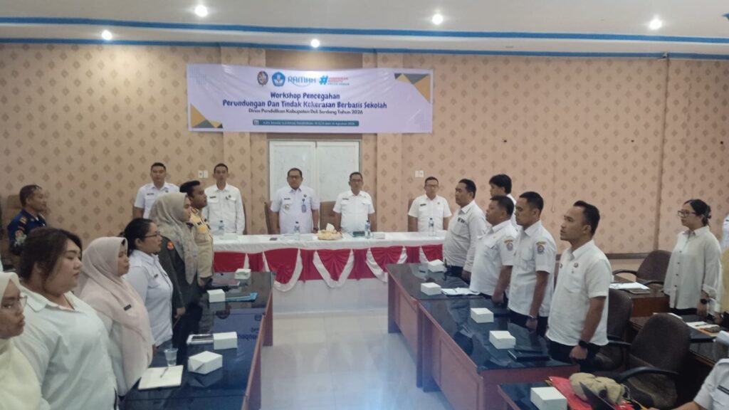 Ket/foto : Wakil Bupati Deli Serdang, Lom Lom Suwondo SS, menerima kunjungan Komisi Informasi Provinsi Sumatera Utara dalam rangka Visitasi Monitoring dan Evaluasi (Monev) Keterbukaan Informasi Publik di Kantor Bupati Deli Serdang, Rabu (26/8/2026)