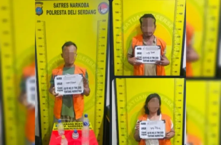 Ketiga pelaku yang ditangkap